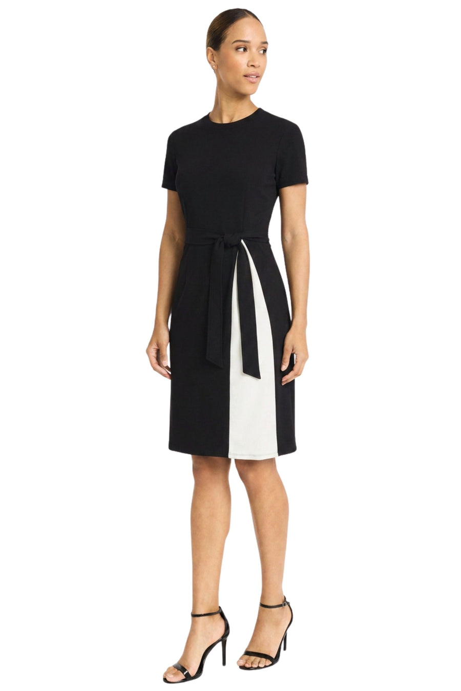 Lainy Colorblock Tie-Waist Dress
