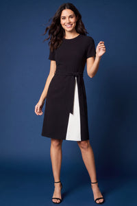Lainy Colorblock Tie-Waist Dress