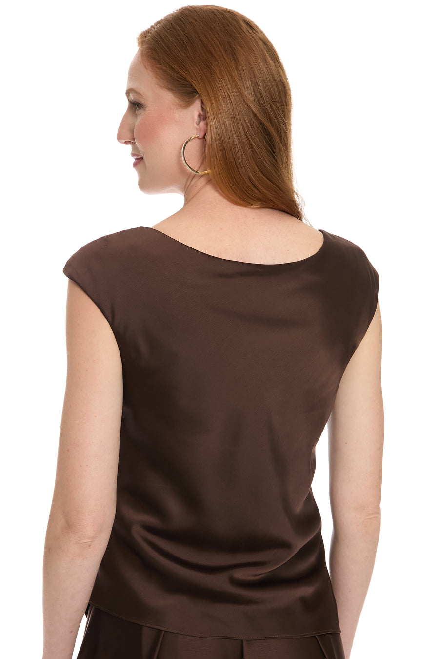 Sienna Cowl Neck Satin Top