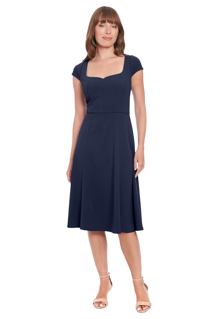 Lisa Sweetheart Neck Cap Sleeve Midi Dress | London Times Maggy London Lisa Sweetheart Neck Cap Sleeve Midi Dress | London Times Maggy London