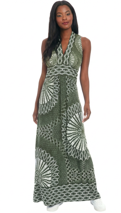 V-NECK SLEEVELESS MAXI RIFLE GREEN / Standard / 6 V-NECK SLEEVELESS MAXI RIFLE GREEN / Standard / 6