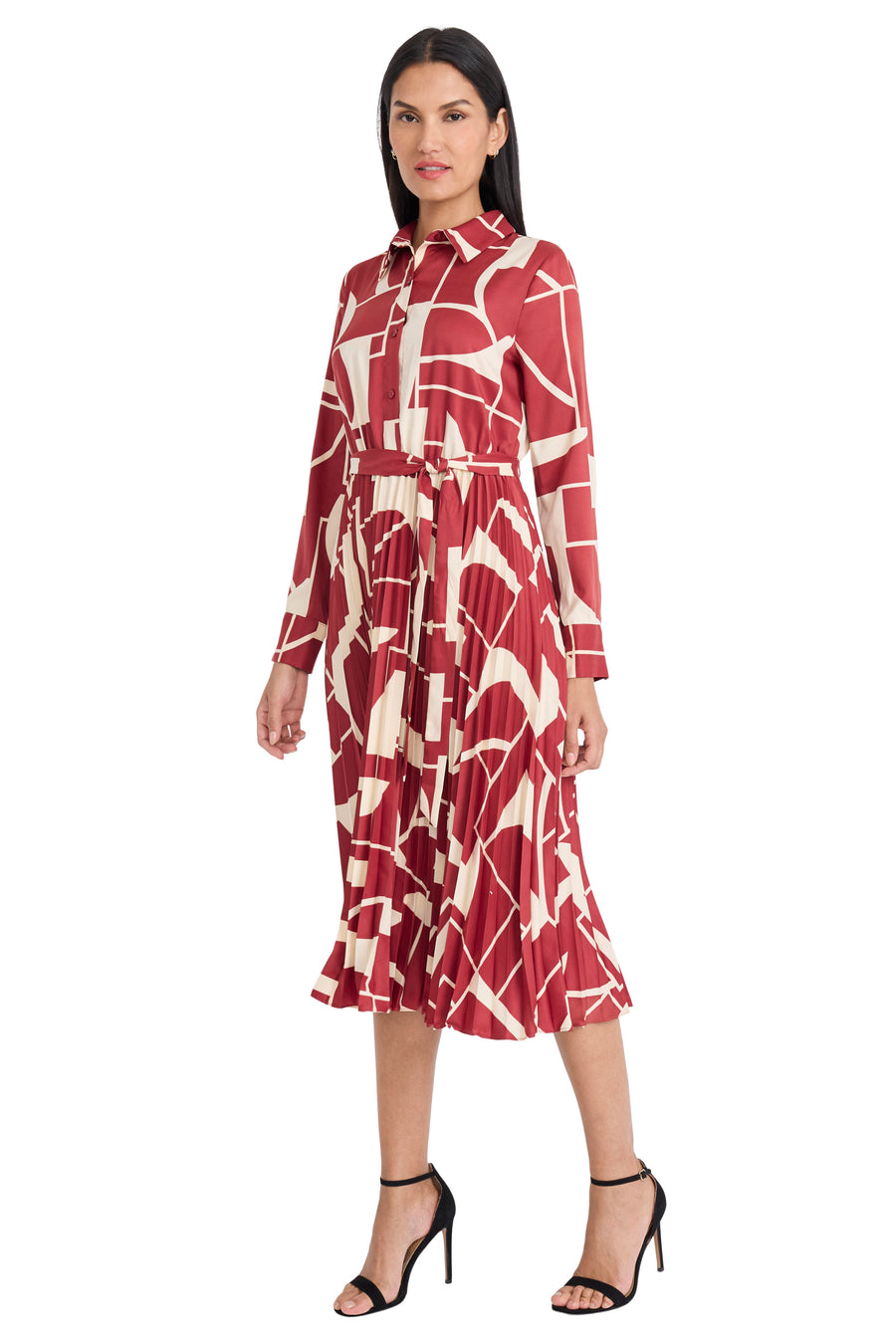 Ivana Pleated Shirtdress