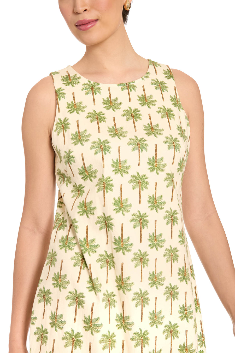 Miranda Cotton Shift in Palm Field Border