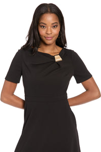 Colleen in Solid with Metal Trim