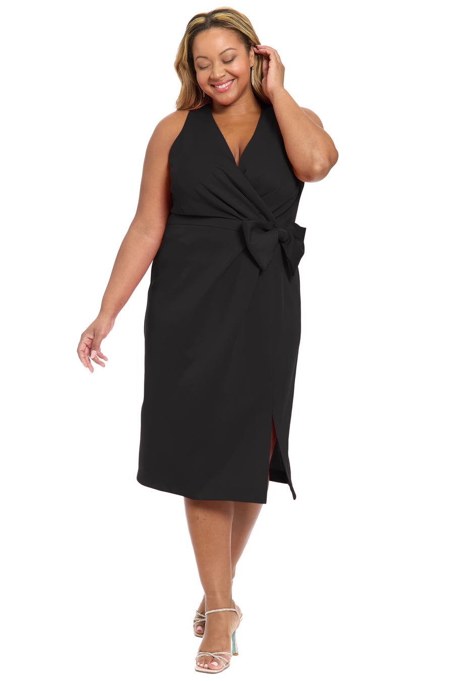 Isadora Wrap Style Midi Dress