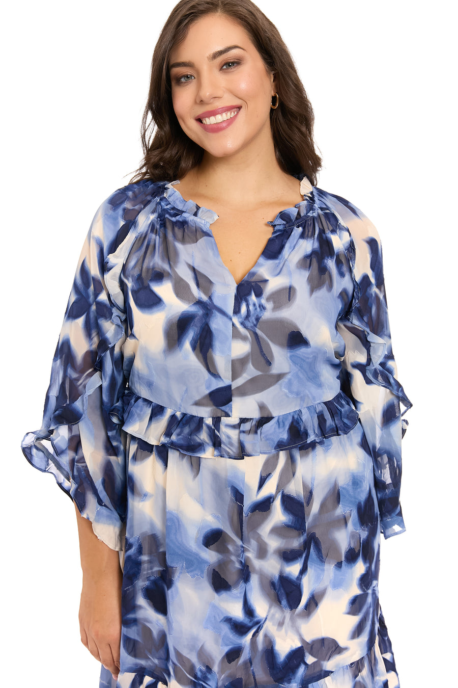 Vilma Floral Tiered Babydoll Dress