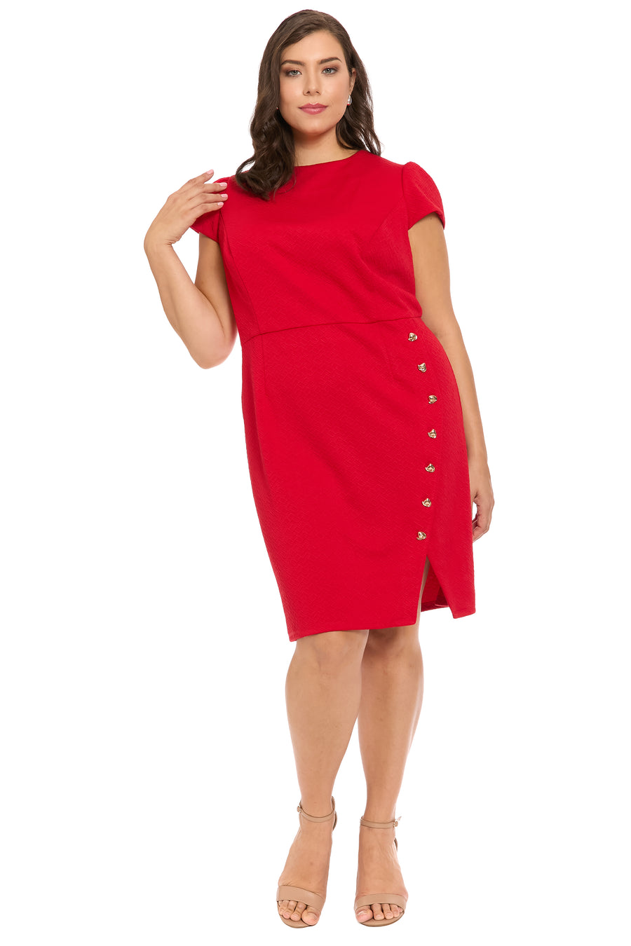 Greer Structured Diamond Knit Dress