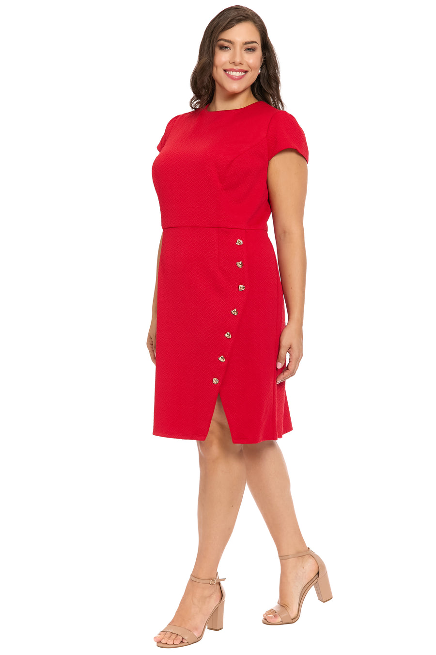 Greer Structured Diamond Knit Dress