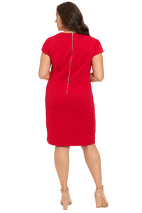 Greer Structured Diamond Knit Dress