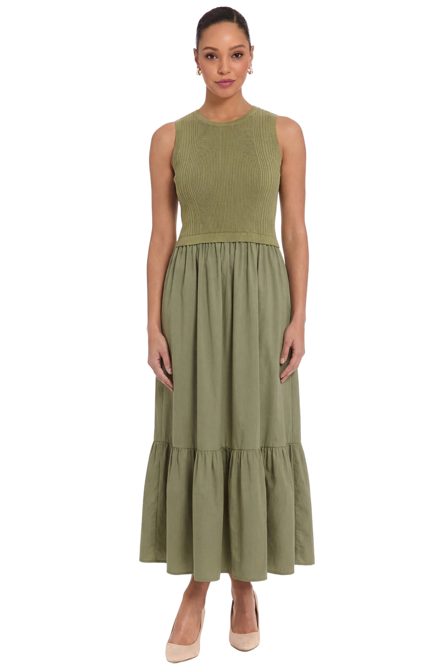 Jazzy Knit Twofer Midi