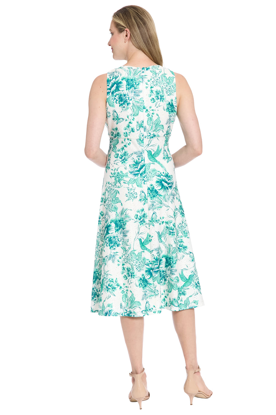 Jordyn Keyhole Midi in Nature's Eyelet