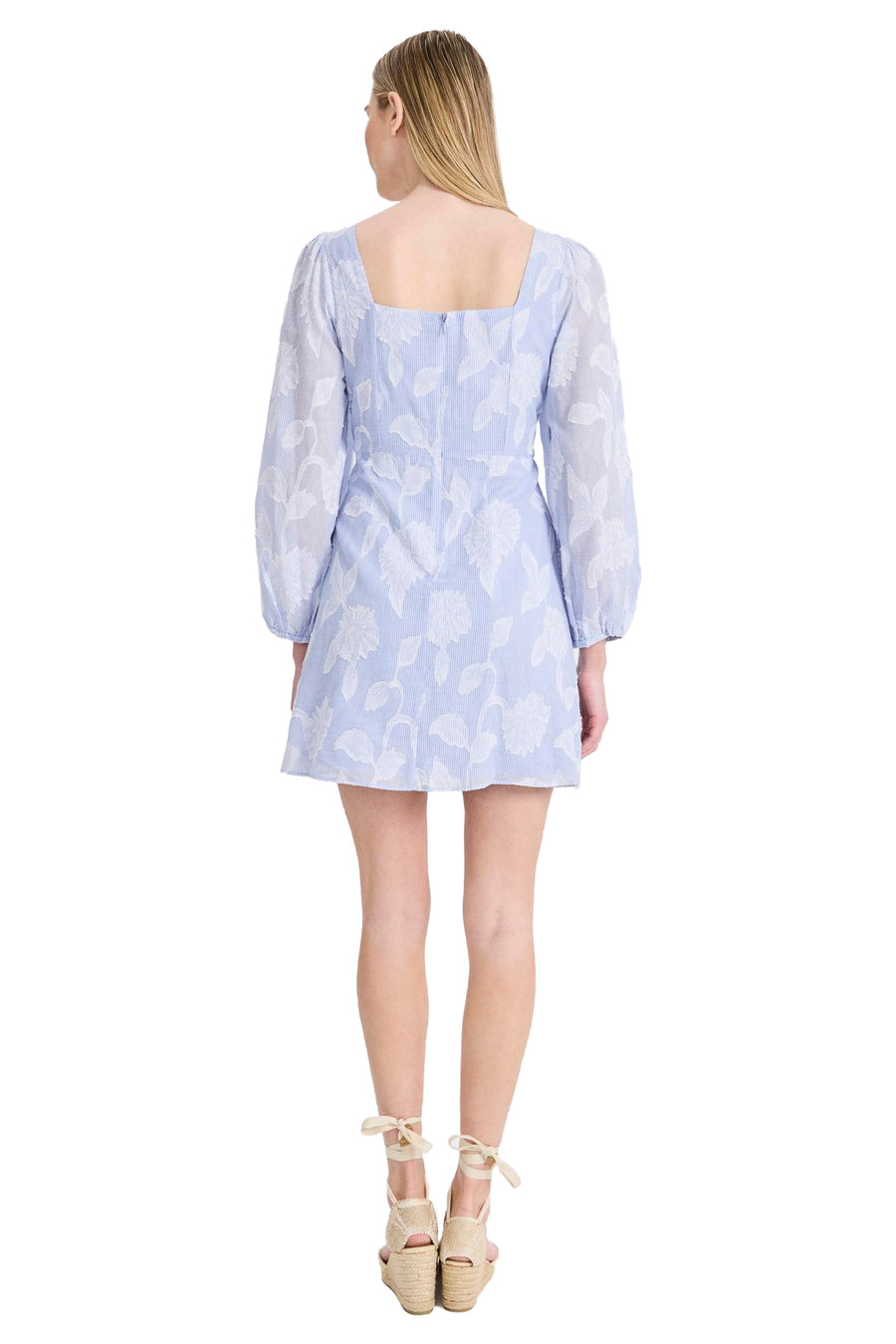 Janci Cotton Long Sleeve Mini Fit and Flare Dress | Donna Morgan Maggy London Janci Cotton Long Sleeve Mini Fit and Flare Dress | Donna Morgan Maggy London