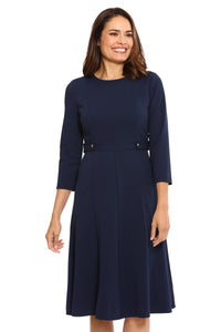 Saie A-line Midi Dress