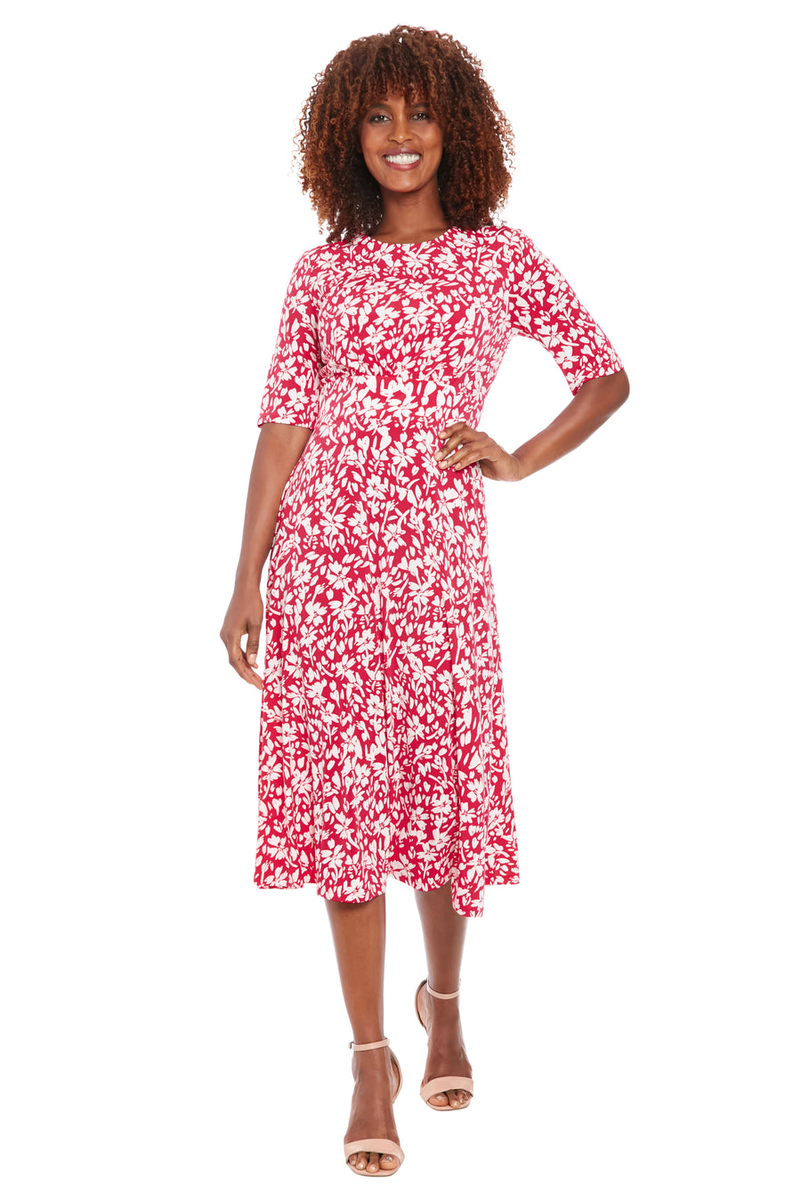 Short Sleeve Inset Waist Midi, INSET WAIST MIDI SHORT SLEEVE – Maggy London Short Sleeve Inset Waist Midi, INSET WAIST MIDI SHORT SLEEVE – Maggy London