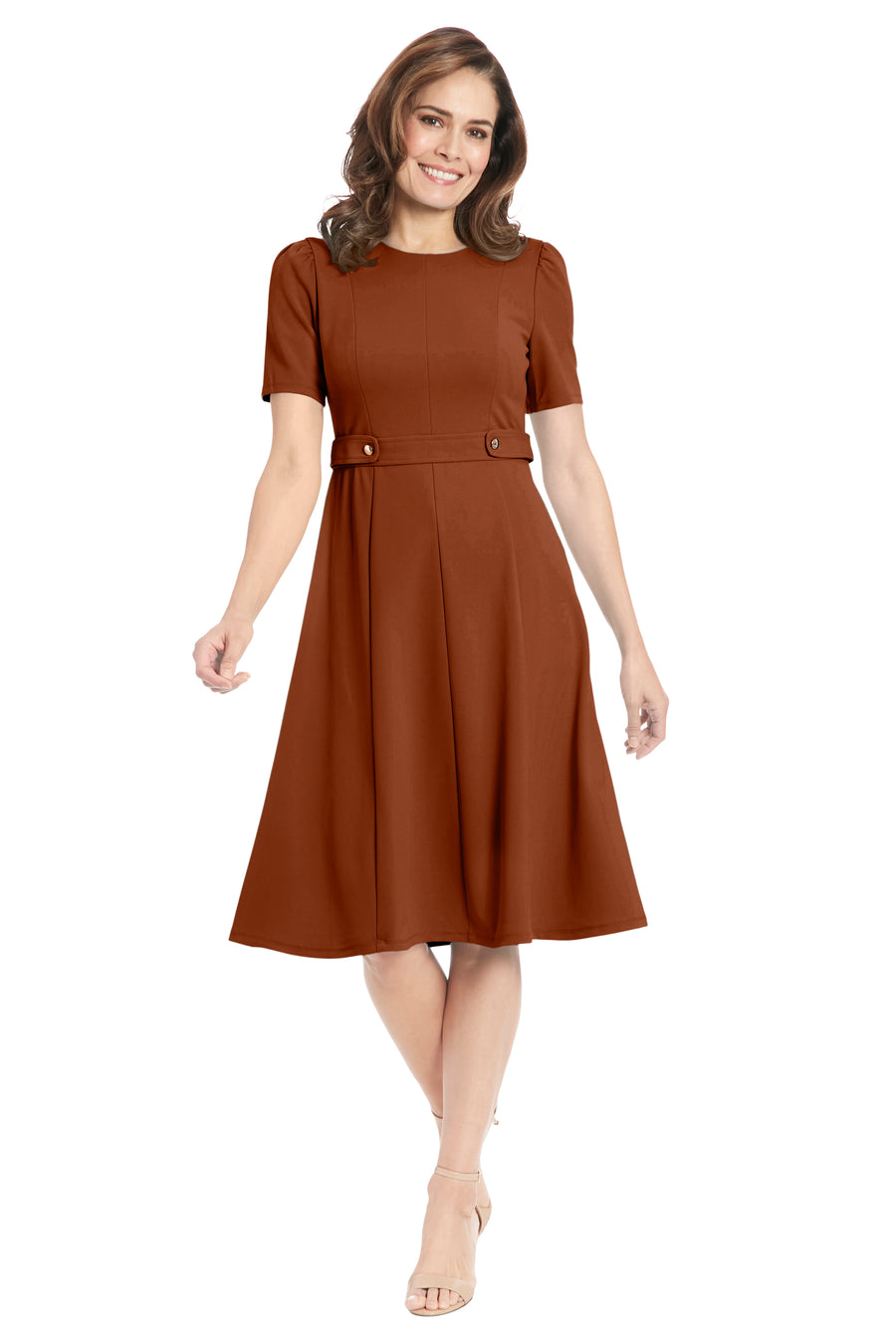 Quill - Classic Colors A-line Knee Length Dress