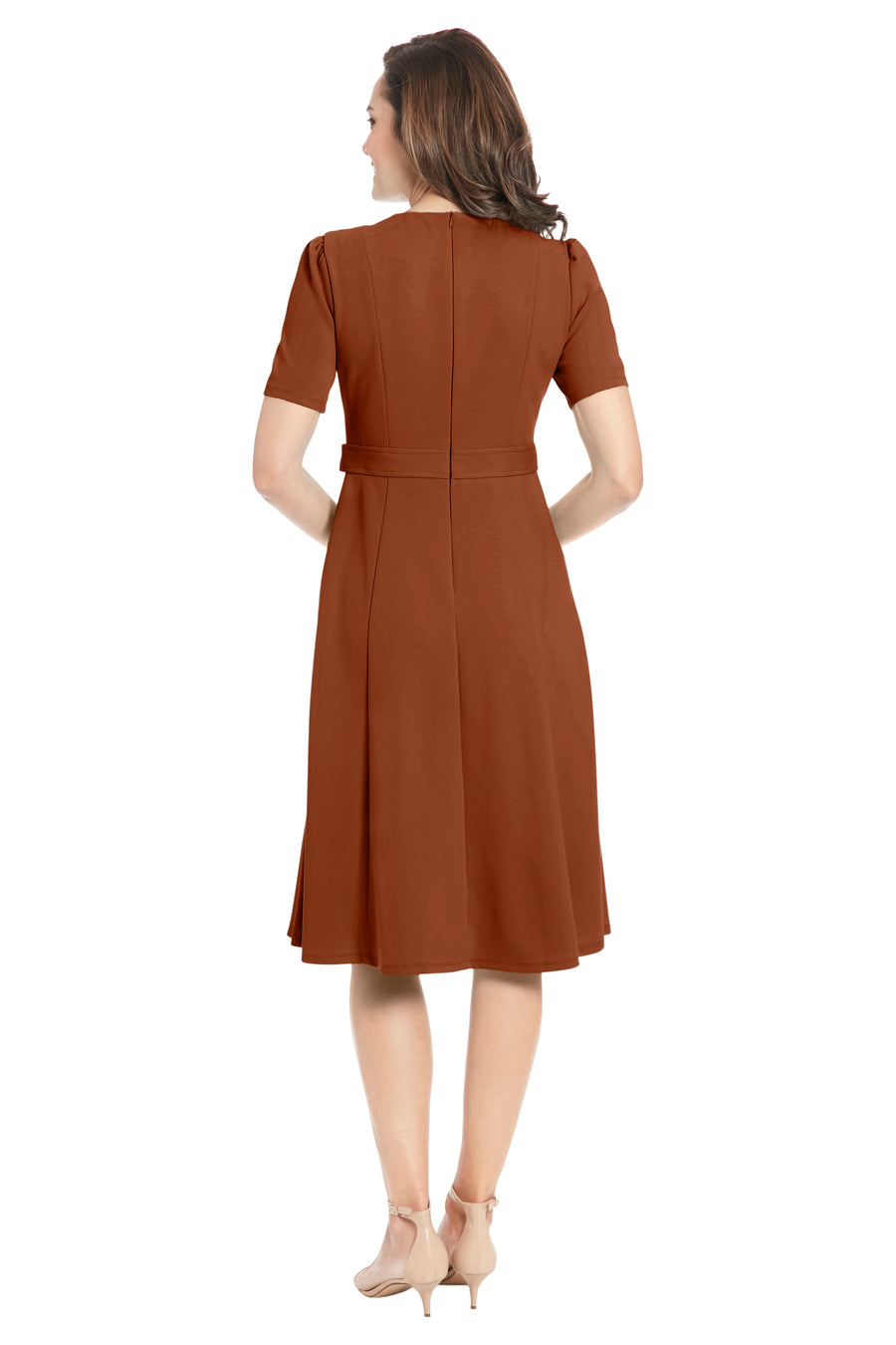 Quill - Classic Colors A-line Knee Length Dress