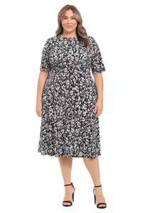 Ayanna in Positive Negative Floral - FINAL SALE