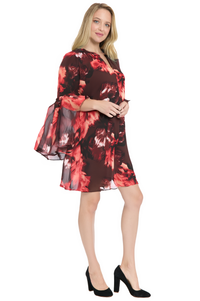 Cecil Ruffle Sleeve Mini Dress