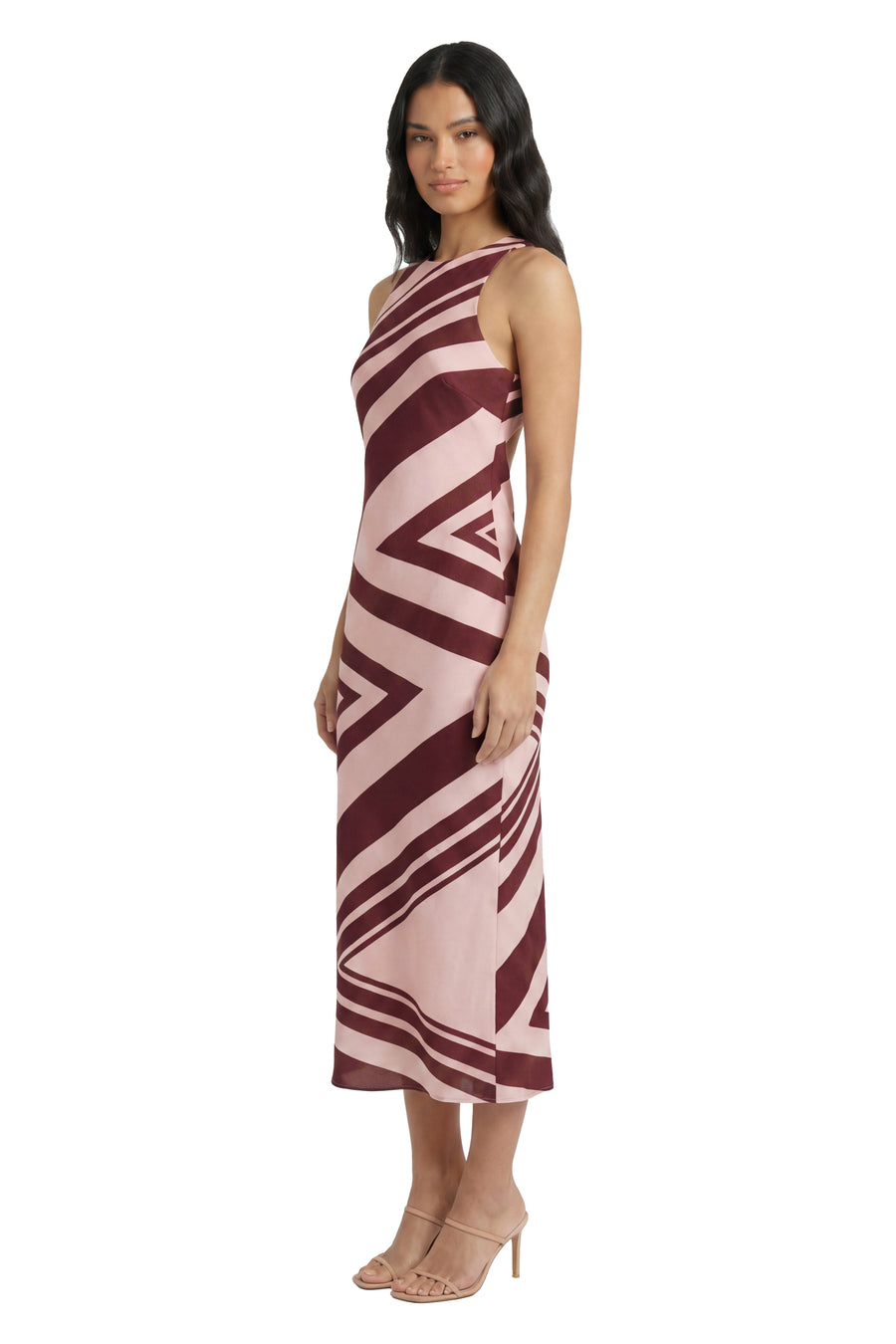 Quincy Midi Shift Dress in Studio Strokes