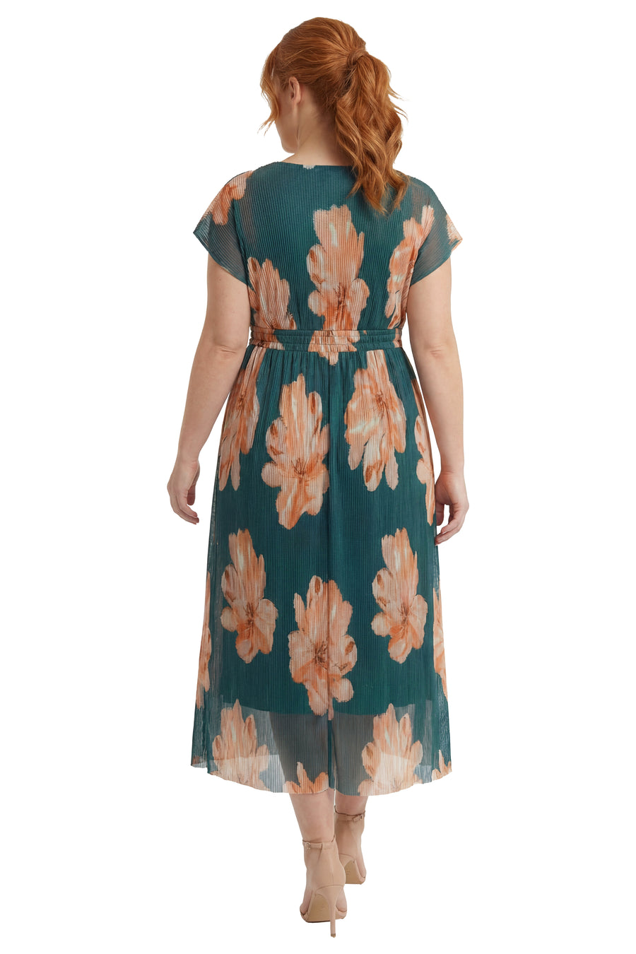 Diondra Empire Pleated Mesh Midi