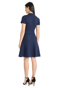 Vera Collared Sweater Mini Dress