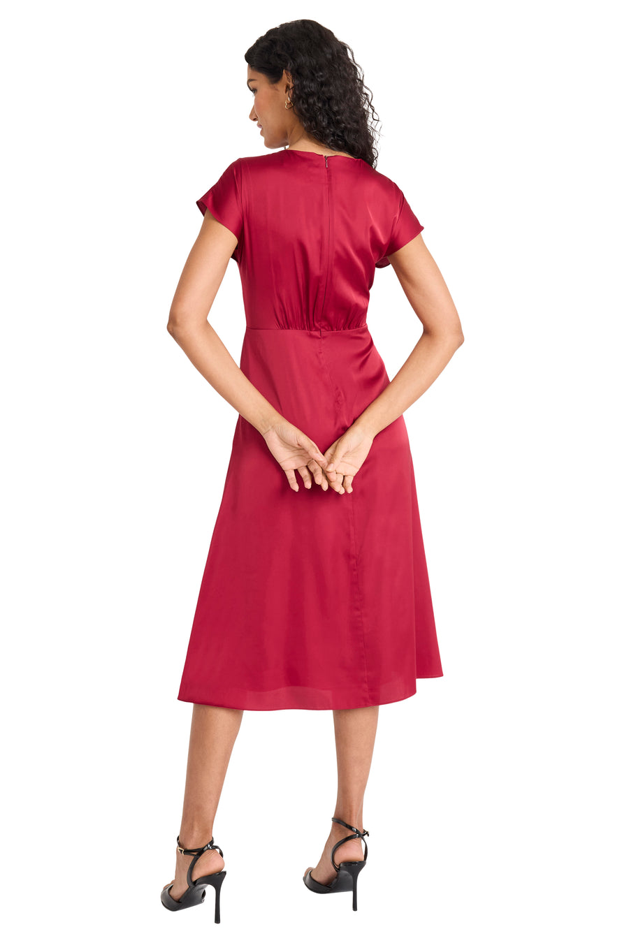 Hartford Cap Sleeve Midi in Solid