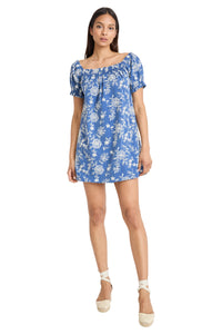 Richie Off the Shoulder Embroidered Mini