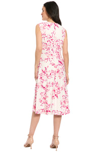 Maisie Inset Waist Eyelet Midi in Willow Whispers