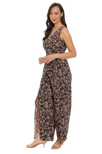 Gaia Jumpsuit: in Floral Dashes