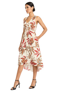 Arabella Cotton High Low Piped Neck Dress - FINAL SALE