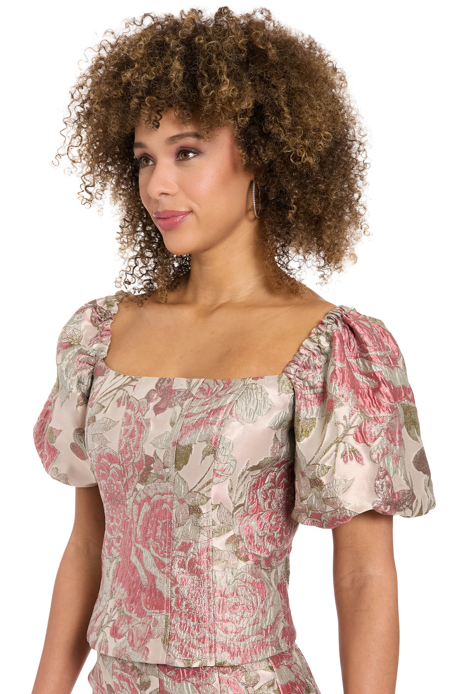 Robinson Bubble Sleeve Bustier Top