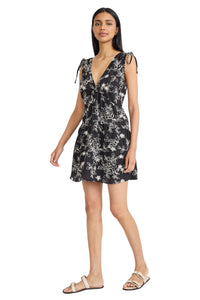 Wes Shoulder Tie Mini in Peony Embroidery