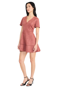 Lori V-Neck Short Sleeve Mini - FINAL SALE