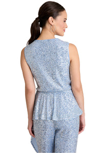 Tribeca Sleeveless Peplum Top