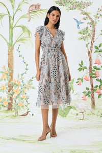 Jemma in Inkwork Embroidered Mesh