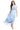 Alessandra Ruffle Faux Wrap Dress in Line Bloom