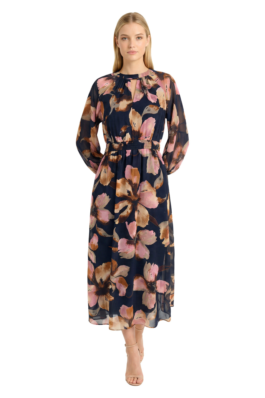Sabrina Balloon Sleeve Midi