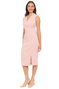 Kandy Pleated Shoulder Sheath Dress