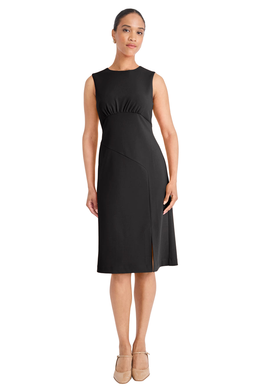 Milana Midi Sleeveless Dress A-Line | Maggy London Black / Standard / 16 Milana Midi Sleeveless Dress A-Line | Maggy London Black / Standard / 16