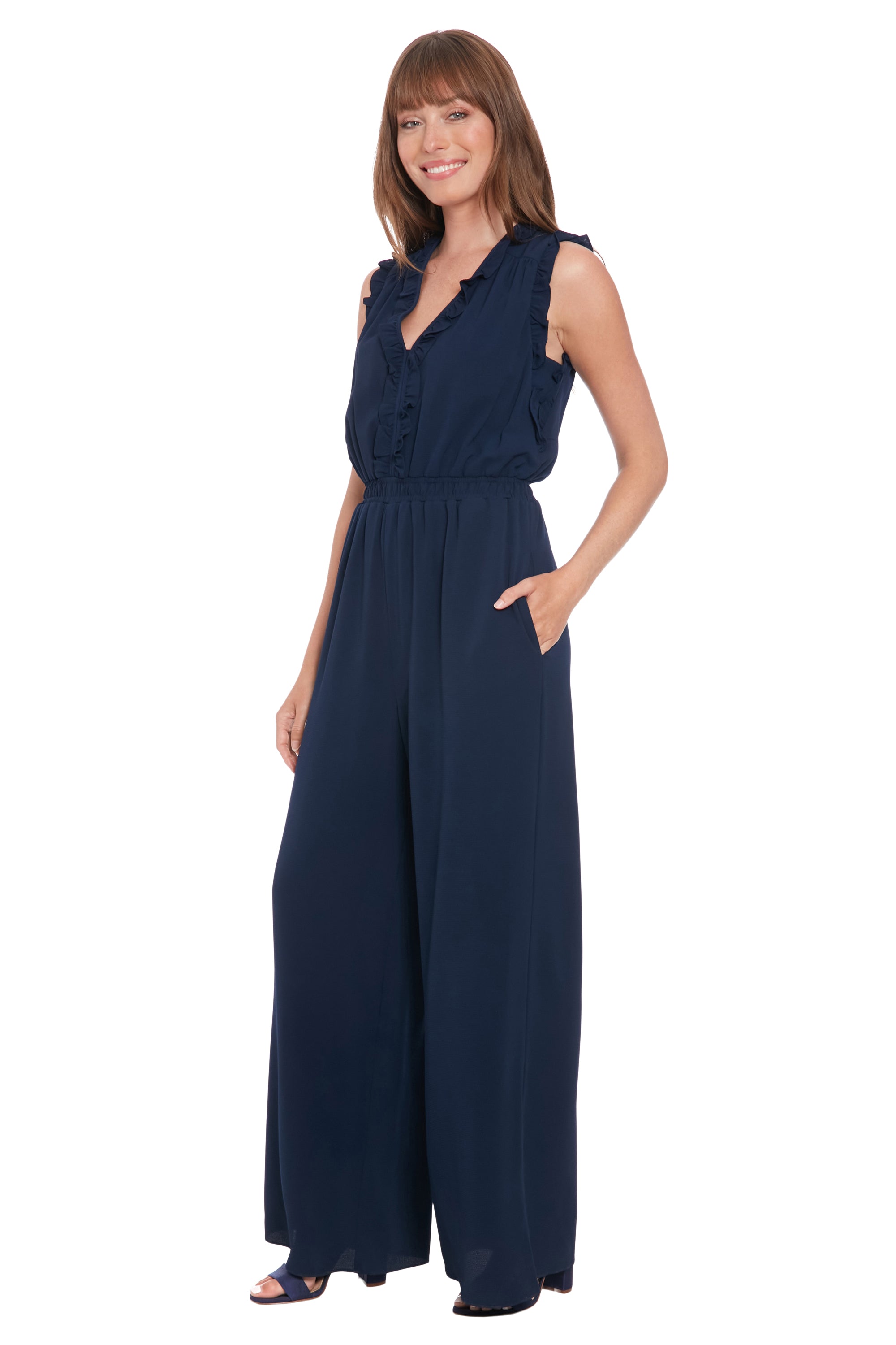 Colby Wide Leg Jumpsuit Maxi | London Times – Maggy London