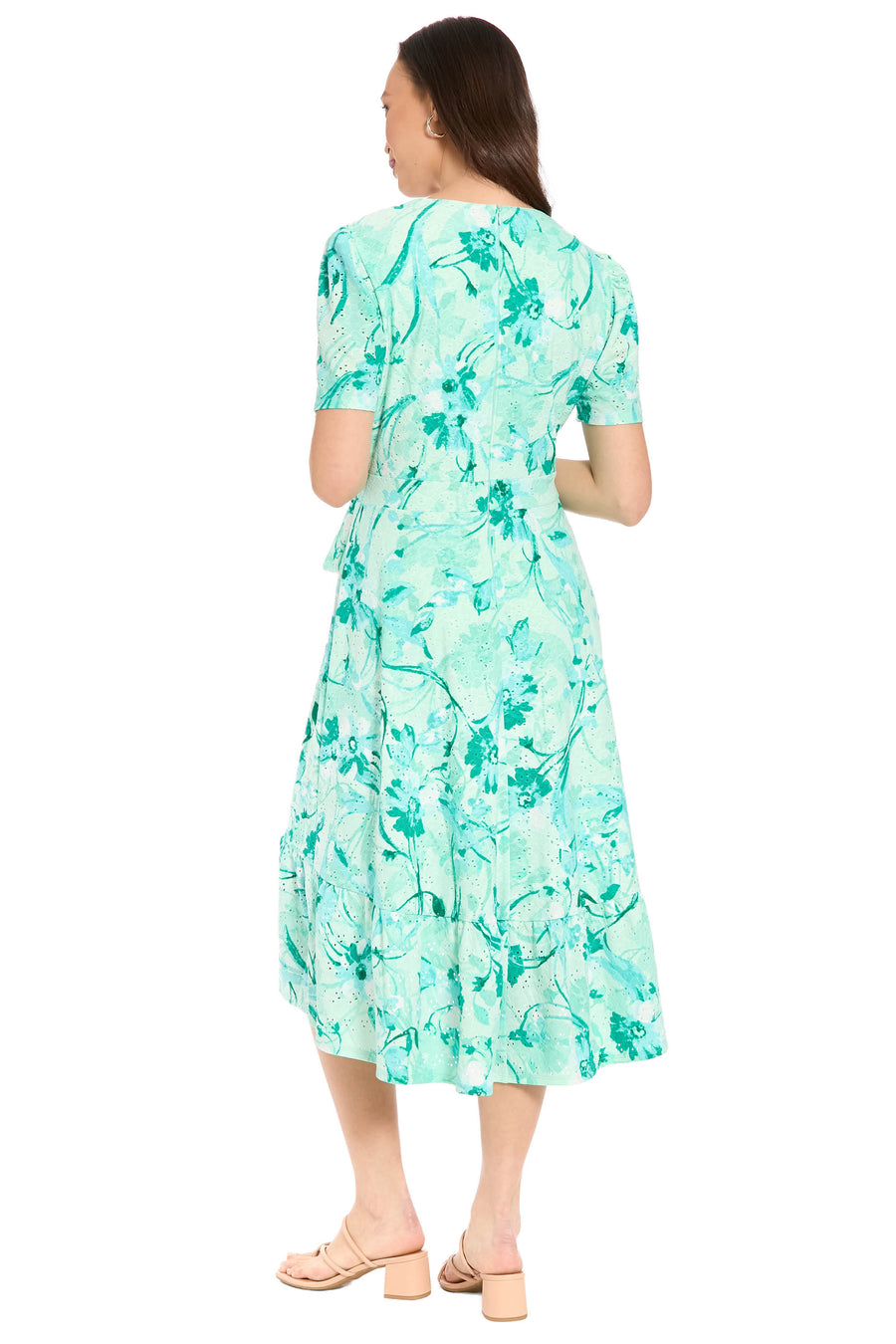 Danixa High Low Ruffle Dress in Enchanted Petals | London Times Maggy London Danixa High Low Ruffle Dress in Enchanted Petals | London Times Maggy London