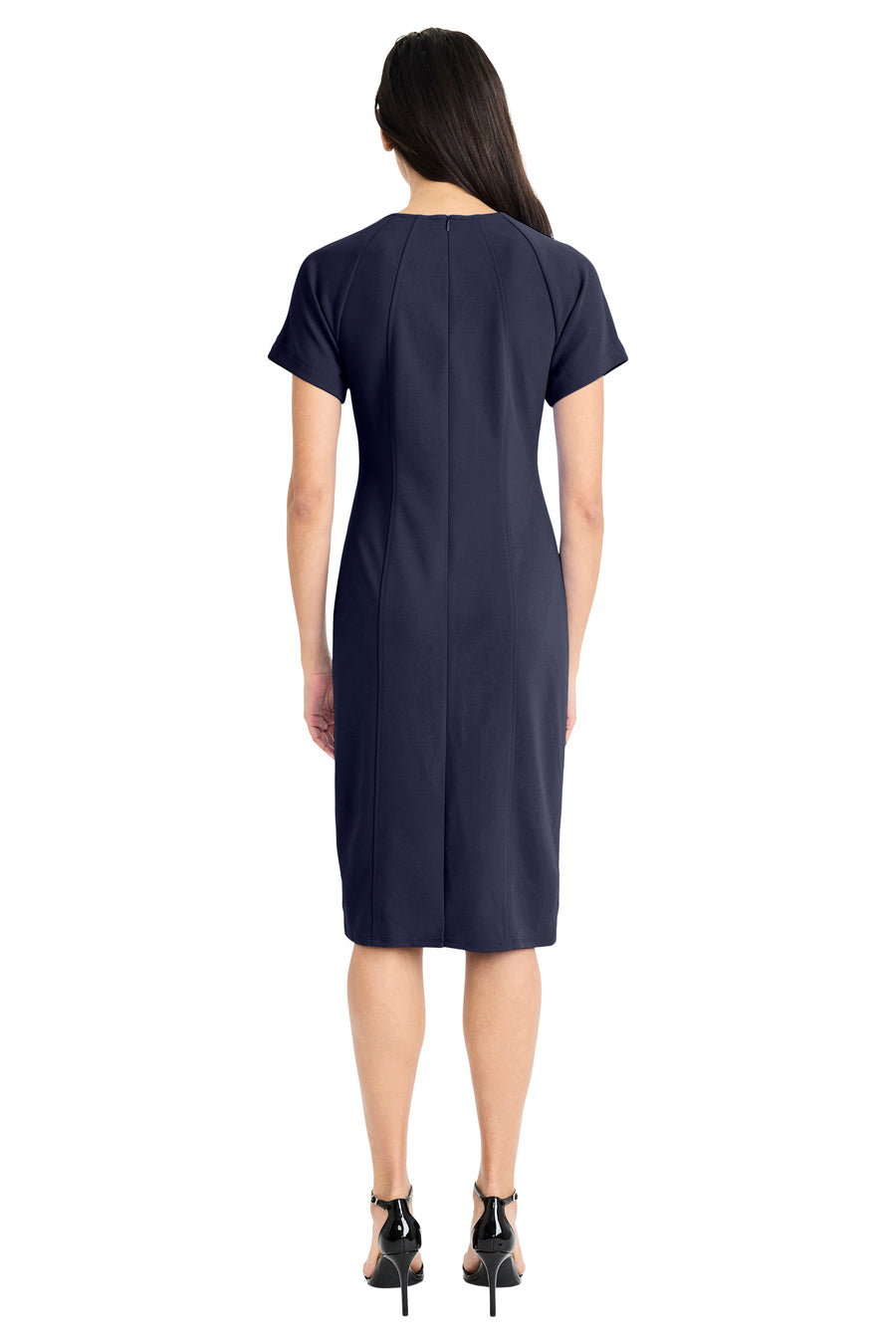 Isabela Short Sleeve Tailored Sheath Dress A-Line Mini | Maggy London Ultramarine / Standard / 10 Isabela Short Sleeve Tailored Sheath Dress A-Line Mini | Maggy London Ultramarine / Standard / 10