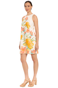 Miranda Cotton Shift in Textured Frond