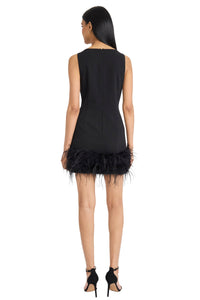 Phaedra Sleeveless Feather Mini