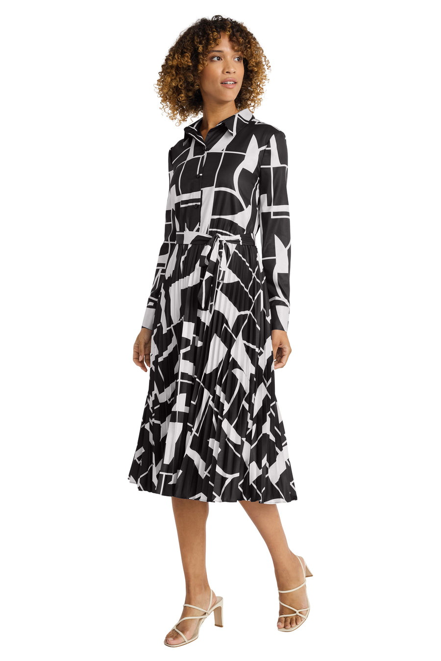 Ivana Pleated Shirtdress