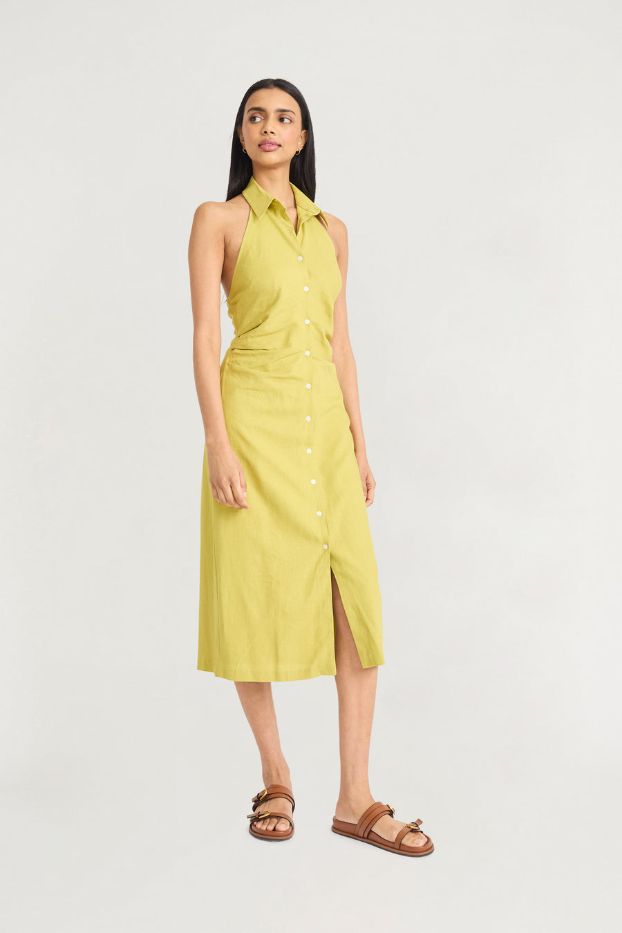 Levi Halter Shirtdress | The Good Journey PERIDOT / Standard / 16 Levi Halter Shirtdress | The Good Journey PERIDOT / Standard / 16