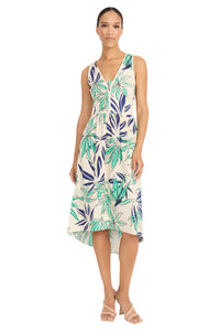 Arabella Cotton High Low Piped Neck Dress - FINAL SALE