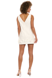 Dottie V-Neck Mini with 3-D Flower