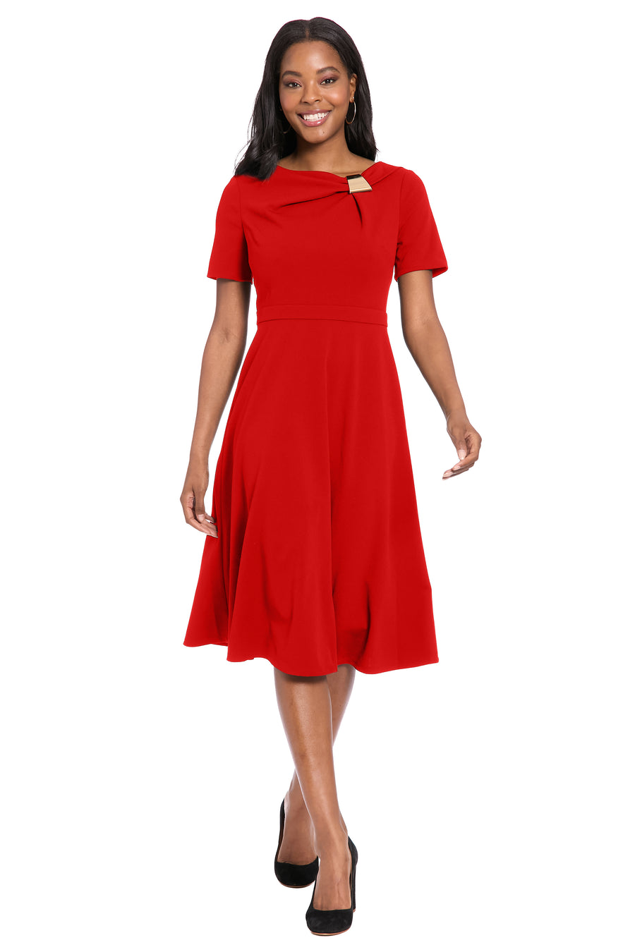 Colleen in Solid with Metal Trim