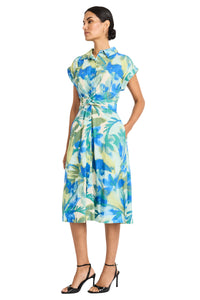 Josephine Shirtdress in Garden Mist